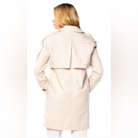 BCBGMaxAzria Cream Trench Coat -Runway Edition - Picture 3 of 8